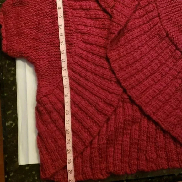 Decree XL short sleeve red/pink open Cardigan - Picture 5 of 5
